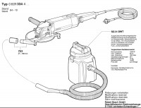 Bosch 0 601 334 403  Angle Grinder 220 V / Eu Spare Parts
